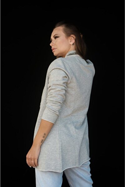 ileenofficial Yakası Taş Detaylı Sweat Ceket