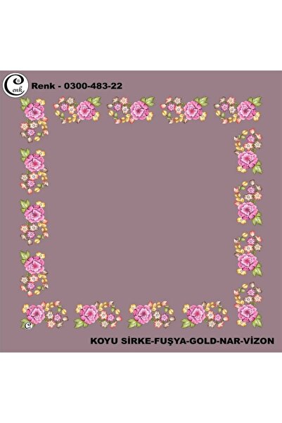 Cenk Koyu sirke 100x100 cm Cenk yazma