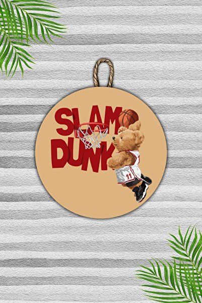 Dormot Home Ornament pentru ușă din lemn - Modern, maro deschis, ursuleț de p...