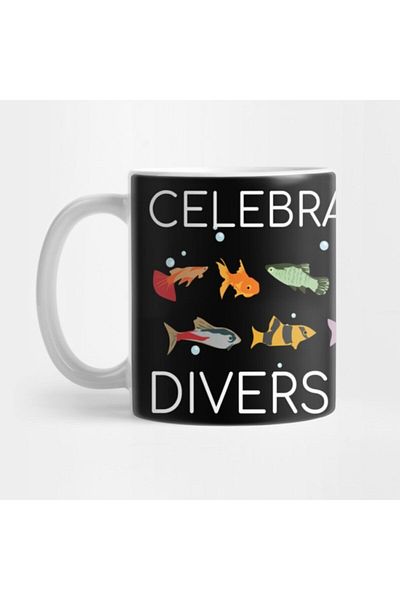 TatFast كوب حوض السمك الملون من Celebrate Diversity Goldfish Guppy Gourami Loach Pleco Koi Discus Fish Collec