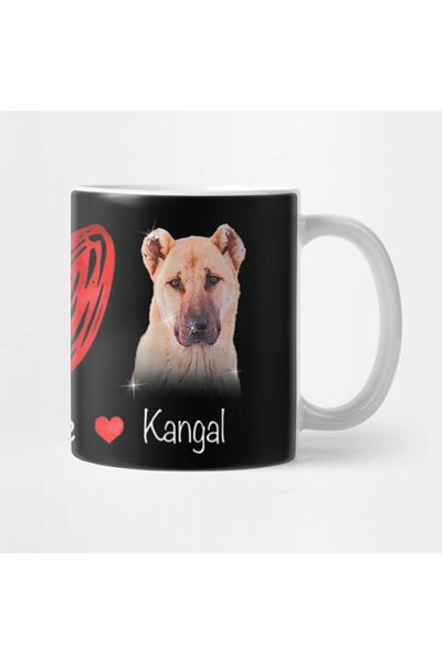 TatFast Peace Love Kangal Dog Kangal Dog Lover Gift Mug, Gift, Dowry, Presentation Holder