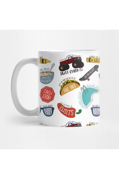 TatFast Vine Reference Sticker Pack Mug, Gift, Dowry, Presentation Holder