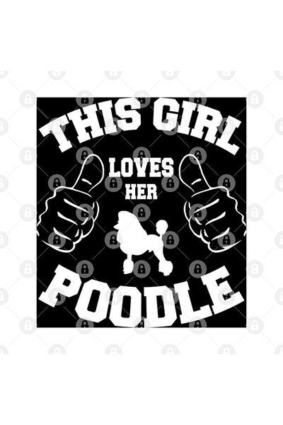 TatFast This Girl Loves Her Poodle Mug, Gift, Dowry, Presentation