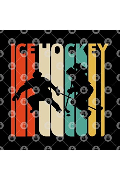 TatFast Retro Ice Hockey Silhouette - Cup, Gift, Dowry, Presentation Holder