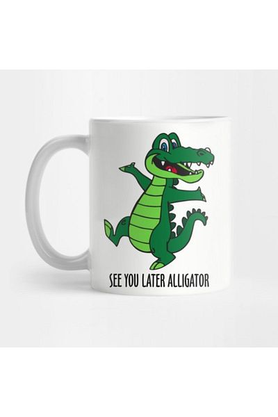 TatFast انظر لك في وقت لاحق كأس Alligator، هدية، مهر، حامل العرض
