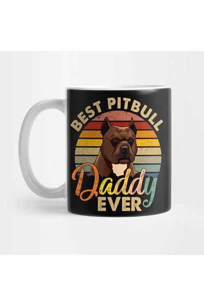 TatFast Vintage Pitbull Mug - Gift, Dowry and Presentation Father's Day Gift