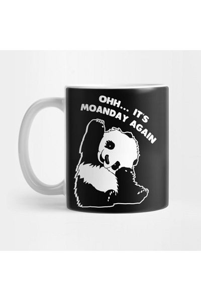 TatFast كوب Panda Monday Moanday Again، هدية، مهر، عرض