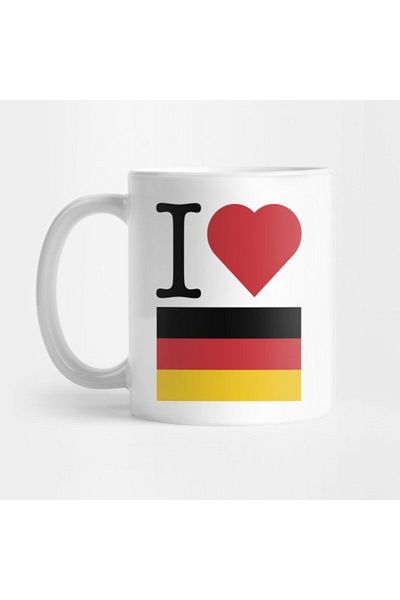 TatFast Ich Liebe Deutschland - كوب، هدية، مهر، حامل عرض
