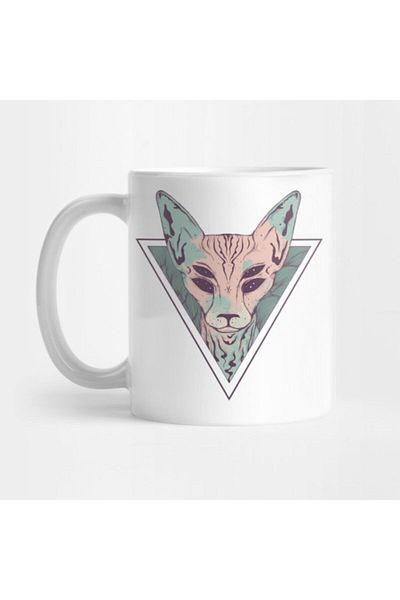 TatFast كوب Mystic Sphynx، هدية، مهر، حامل عرض