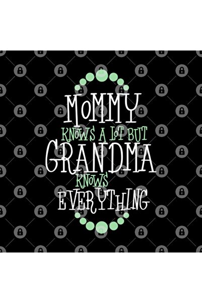TatFast Grandma Knows Everything - Mommy Knows a Lot of Cups, Gifts, Dowry, Presentations