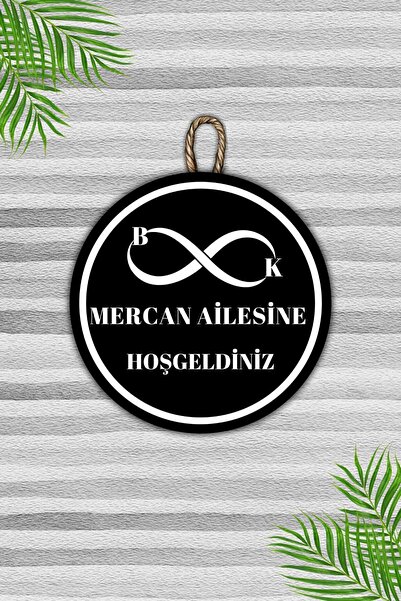 Dormot Home Modern Kapı Süsü - Siyah Kişiye Özel Baş Harf ve Soyisim - Kişi Ö...