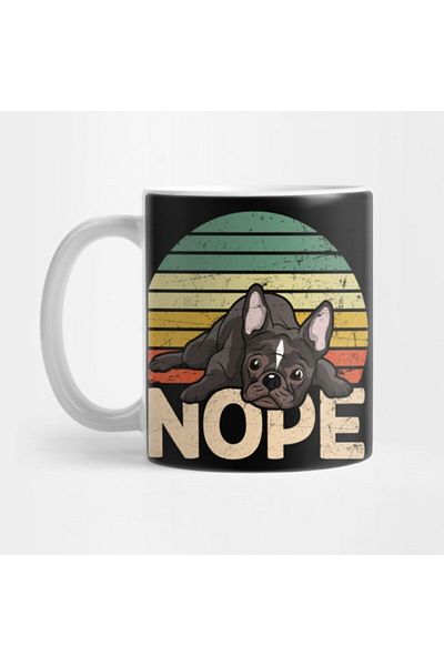 TatFast Nope Frenchie French Bulldog Mug, Gift, Dowry, Presentation Holder