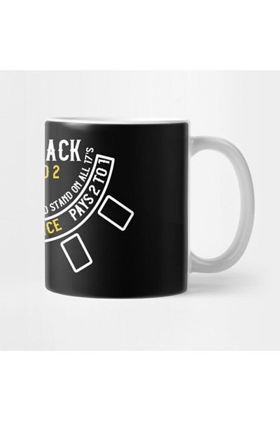 TatFast Blackjack Felt I Card Gambling I Casino Lover Design Cup