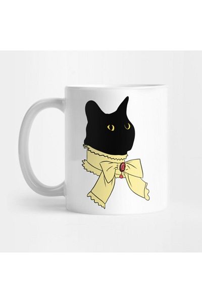 TatFast Fancy Cat Yellow Mug, Gift, Dowry, Presentation Holder