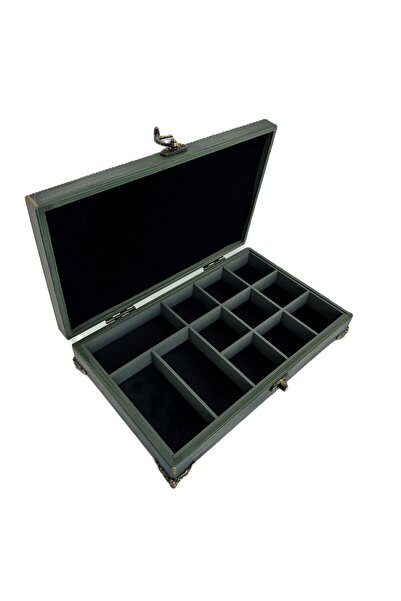 LARTEWOOD Ahşap Takı Kutusu, Organizeri, Dolabı 12 Bölmeli Kolye Küpe Yüzük Saat Bileklik Mücevher Düzenleyici