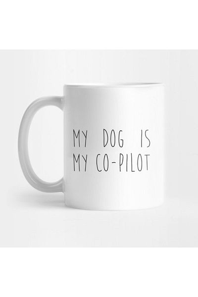TatFast كوب My Dog Is My Co-Pilot، هدية، مهر، عرض