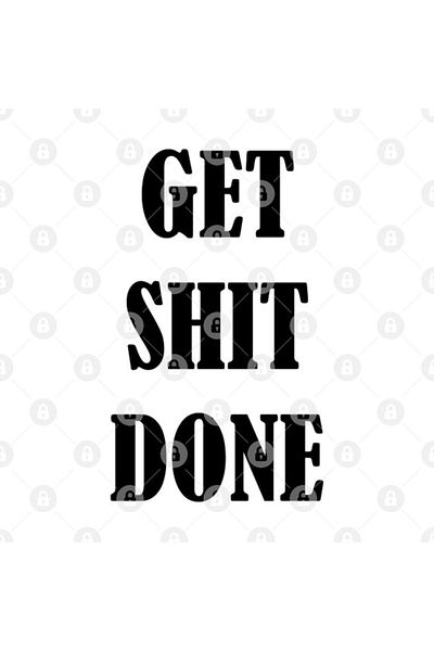TatFast كوب Get Shit Done Motivation Quote - هدية ومهر وعرض