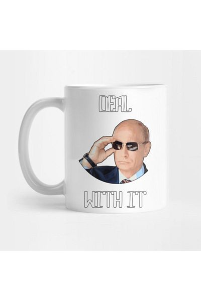 TatFast كوب فلاديمير بوتين المضحك "Deal With It" - هدية ومهر وعرض