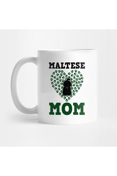 TatFast Maltese Mom - Hearts Dog Owner Gift Mug / Gift / Dowry / Presentation Holder