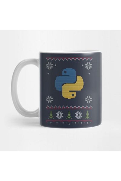 TatFast كوب Python Ugly Sweater، هدية، مهر، عرض