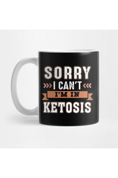 TatFast تي شيرت هدية مضحك Keto Lifestyle آسف لا أستطيع أن أكون في كوب الكيتوز