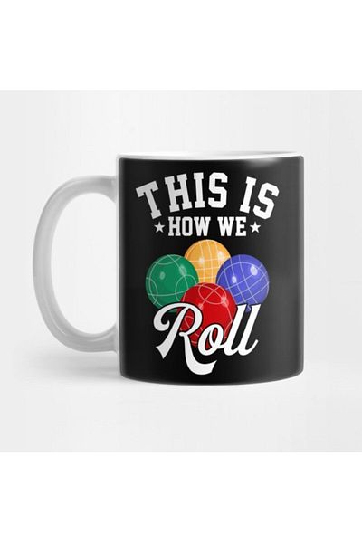 TatFast كوب The Is How We Roll Bocce، هدية، مهر، عرض