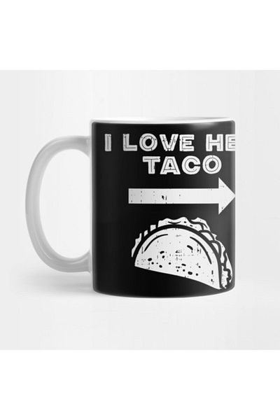 TatFast كوب رجالي I Love Her Taco Matching Couple Cinco De Mayo للرجال