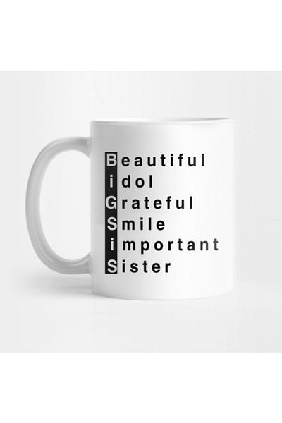 TatFast Big Sis - كوب هدية Big Sister، هدية، مهر، حامل عرض