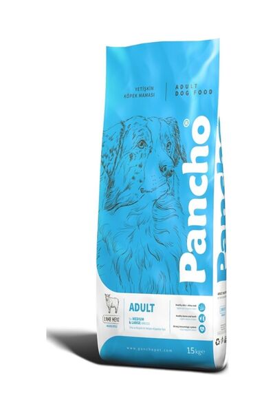 PANCHO Yetişkin Köpek Maması Kuzu Etli 15 Kg