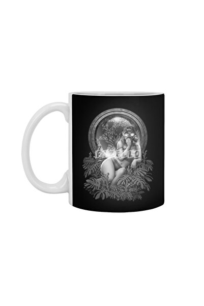 Fizello كوب Survival Girl Need Fresh Air الأبيض، هدية، مهر، هدية