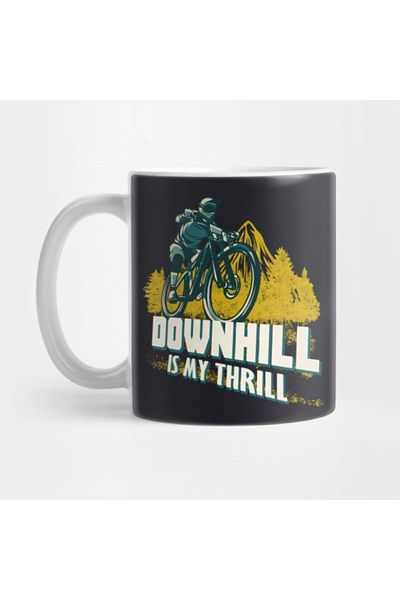 TatFast Cool Mountainbiker - كوب Downhill Is My Thrill للدراجة، هدية، مهر، عرض