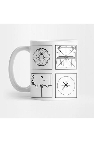 TatFast كوب مخطط Death Star، هدية، مهر، عرض