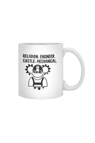 Fizello هدية ميكانيكية من Engineer Crafts، كوب أبيض، هدية، مهر، حامل عرض