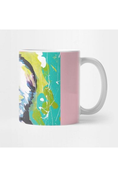 TatFast كوب Shih Tzu Bright Colorful Pop Dog Art، هدية، مهر، عرض