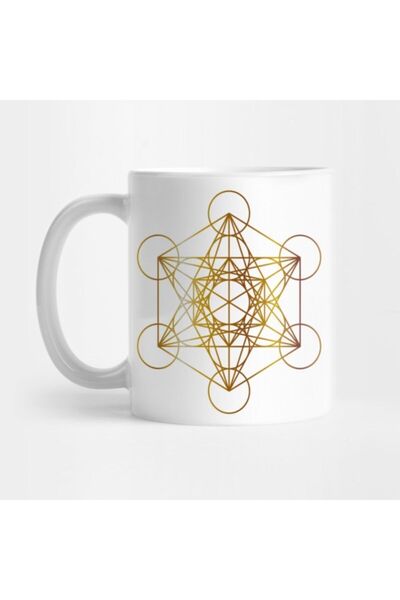 TatFast Metatrons Cube Masculine Feminine White Mug, Gift, Dowry Box, Present...