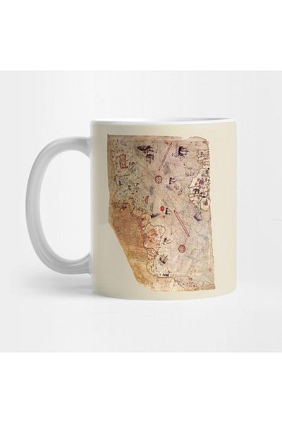 TatFast Piri Reis Map Mug, Gift, Dowry, Presentation Holder