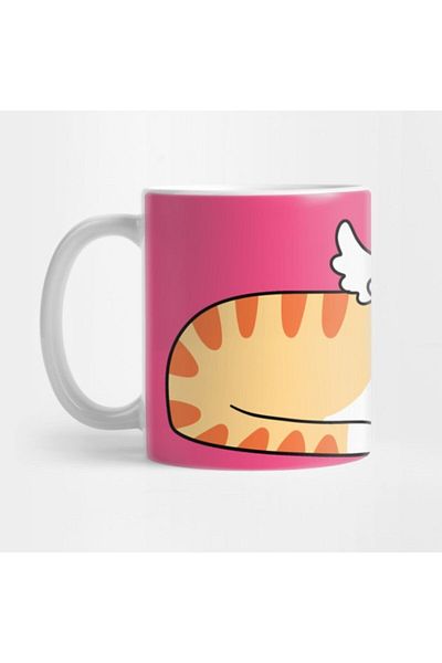 TatFast Chubby Angel Tabby Cat Mug, Gift, Dowry, Presentation