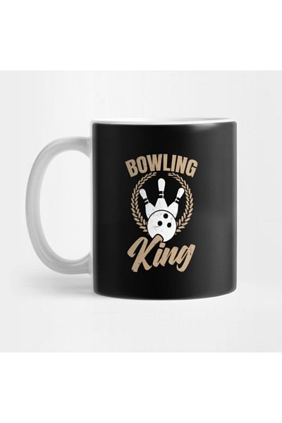 TatFast Retro Bowling - Bowling King Gift Cup, Dowry and Presentation Set