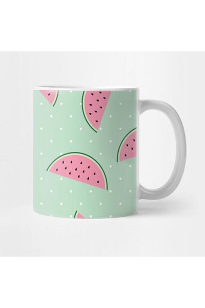 TatFast Summer Watermelon Art Mug, Gift, Dowry, Presentation Holder