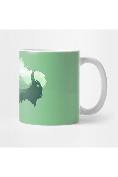TatFast كوب Bison Buffalo Double Exposure Surreal Wildlife Native Animal