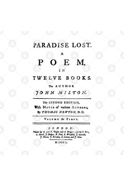 TatFast Paradise Lost Page by John Milton - Mug, Gift, Dowry, Presentation Holder
