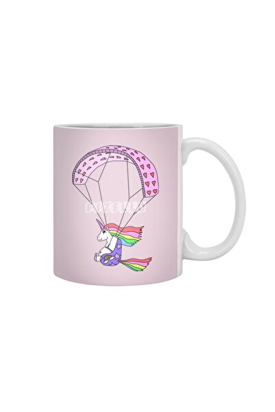 Fizello The Wandering Fools - Paracorn, the Paragliding Unicorn White Mug