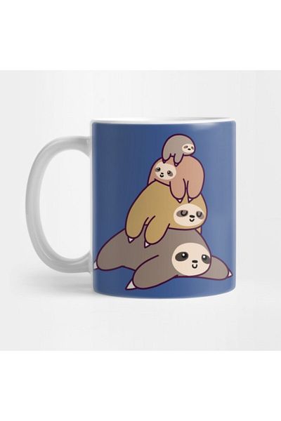 TatFast Sloth Stack Mug, Gift, Dowry, Presentation Holder