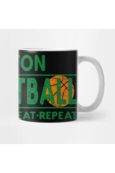 TatFast Boston Basketball - Compete Defeat Repeat Trophy, Gift, Dowry, Presentation