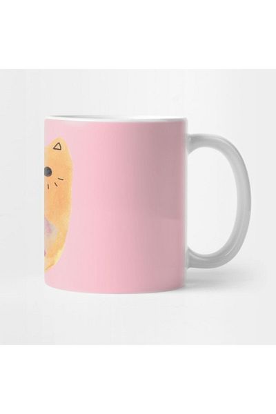 TatFast Colorful Watercolor Cat Mug, Gift, Dowry, Presentation