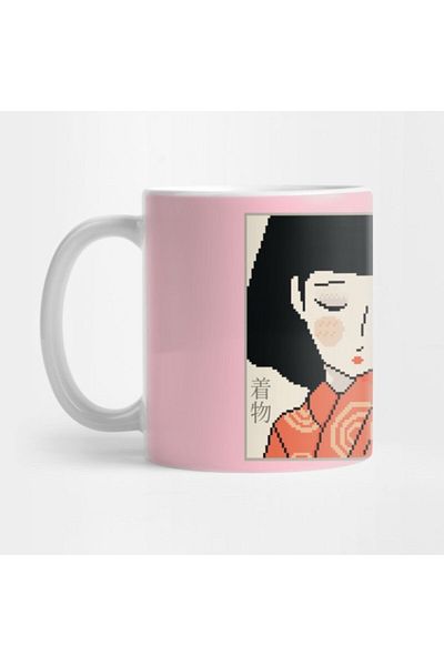 TatFast Girl in Kimono Mug, Gift, Dowry, Presentation Holder