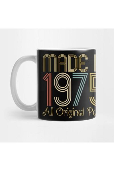 TatFast Made In 1975 Birthday Gifts All Original Parts Vintage Mug
