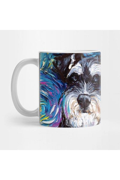 TatFast كوب Schnauzer الليلي، هدية، مهر، حامل عرض