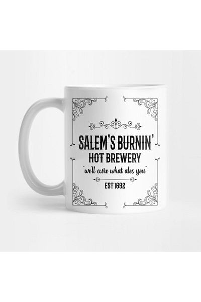 TatFast Salem 1692 Burning Brewery Witch - كوب هدية ومهر وعرض
