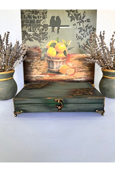 LARTEWOOD Ahşap Takı Kutusu, Organizeri, Dolabı 12 Bölmeli Kolye Küpe Yüzük Saat Bileklik Mücevher Düzenleyici